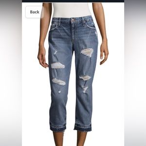 Joe's Jeans The Billie Destroyed Crop Slim Boyfriend Pants, Bijou Wash size 26